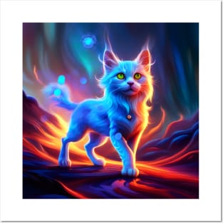 Wonderful blue cat. Posters and Art